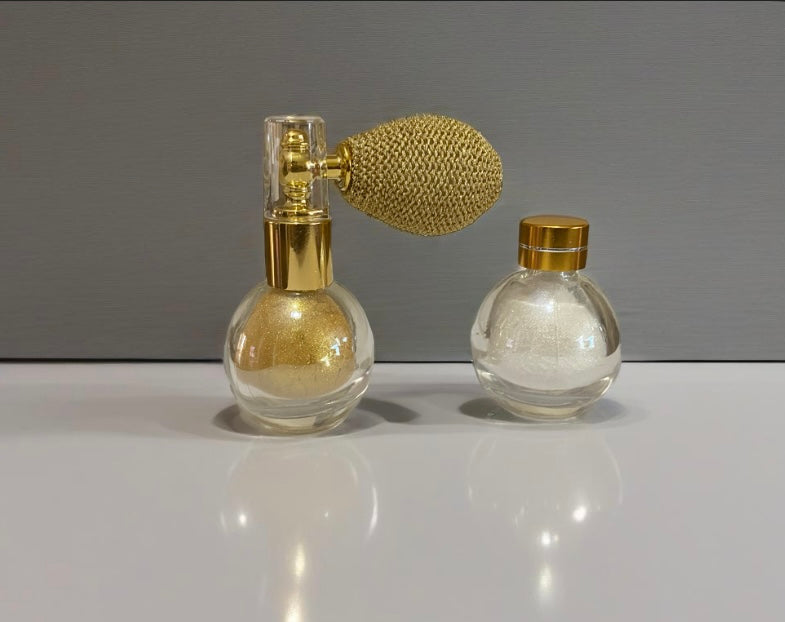 gold and silver body glitter set of 2