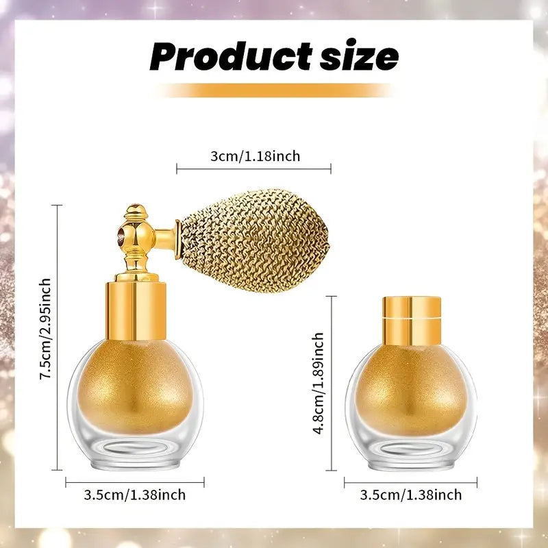 gold and silver body glitter set of 2