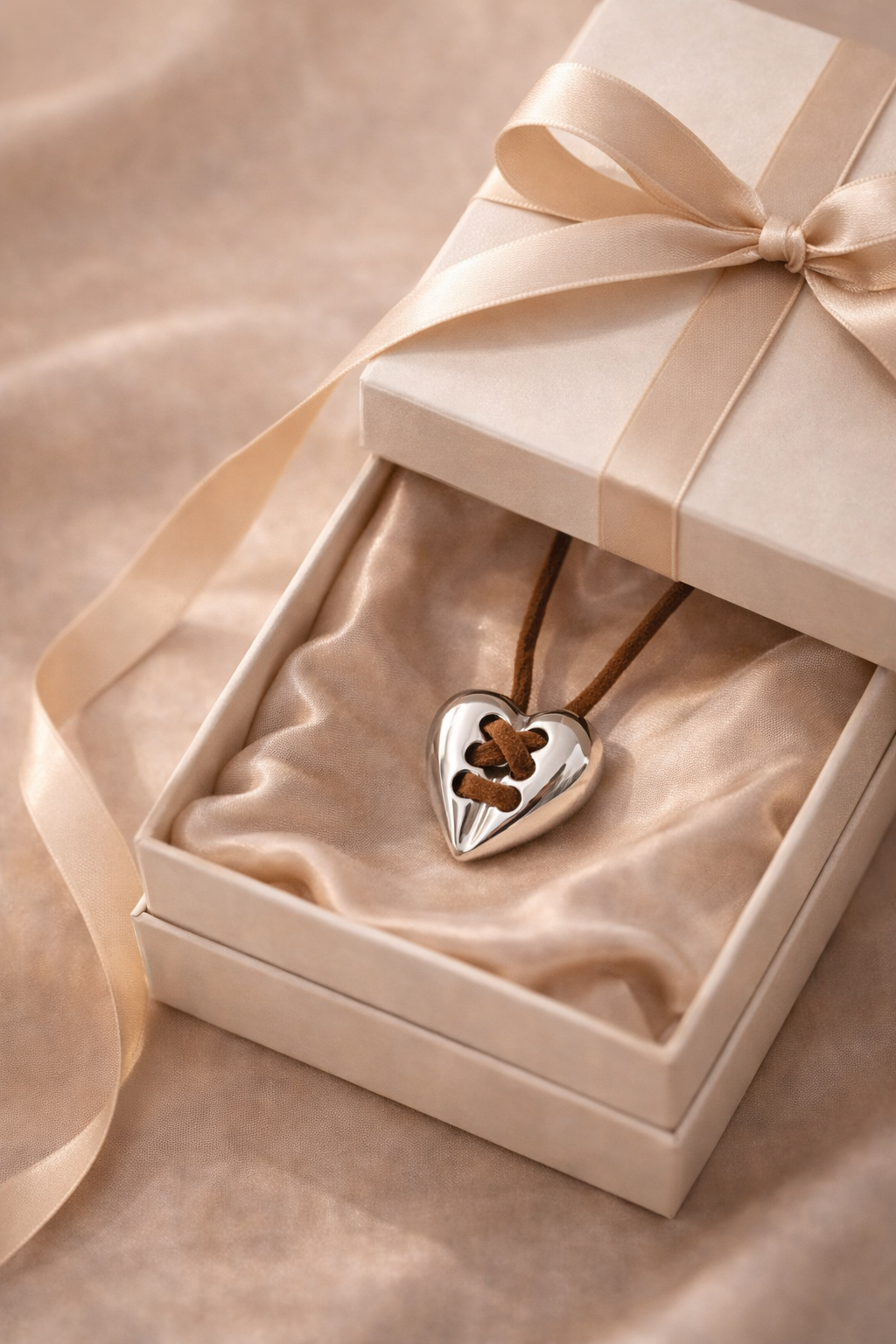 Vintage Silver Heart Necklace