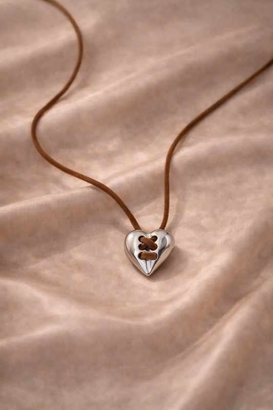 Vintage Silver Heart Necklace