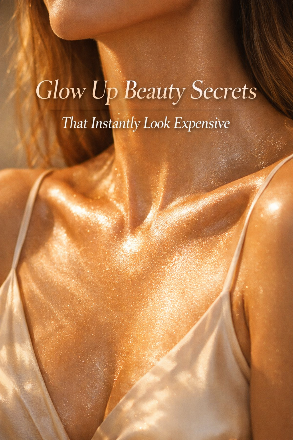 Glow up beauty essentials with body shimmer, jewelry and polished accessories
