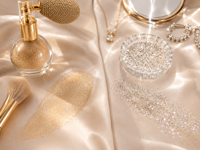Body Glitter vs Shimmer Powder