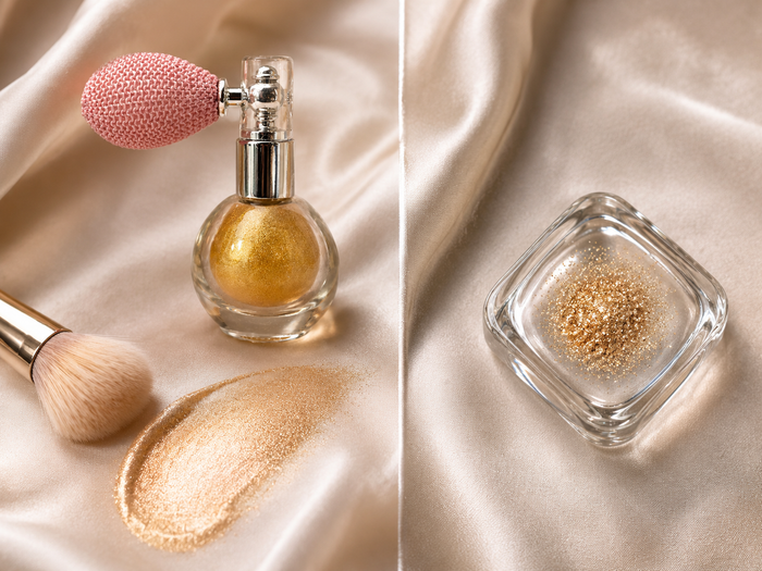 Body Glitter vs Shimmer Powder