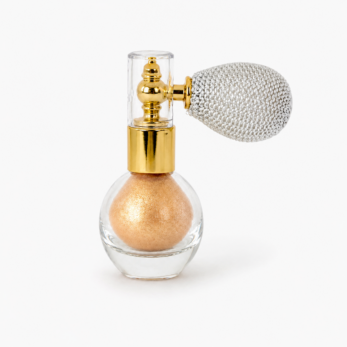 Champagne Rose Gold Body and Hair Shimmer Powder clean product view