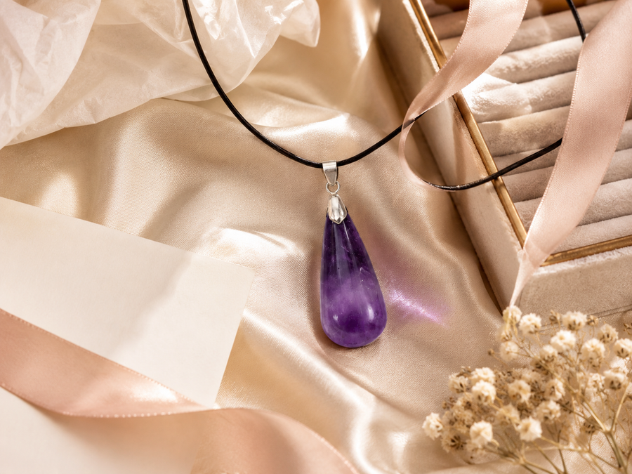 Purple Crystal Necklace