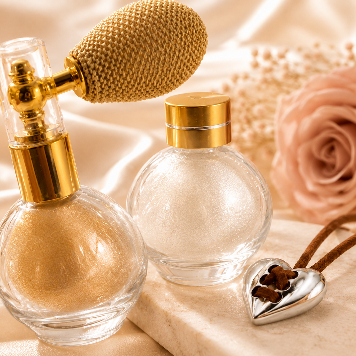 Date Night Glow Beauty and Jewelry Gift Set use case styling