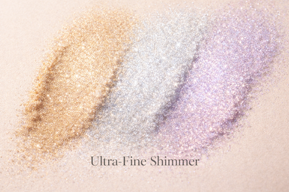 Luxury Body & Hair Shimmer Powder Trio (Silver, Gold & Lavender)