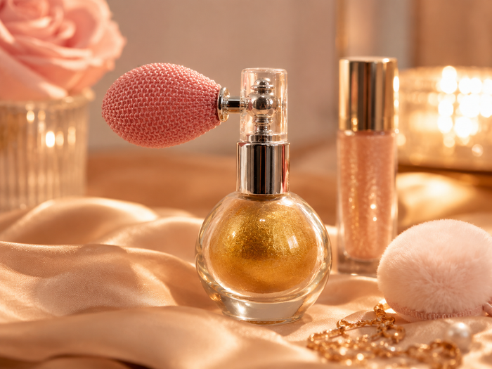 Gold shimmer for date night glow