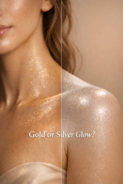 Luxury Gold & Silver Body Shimmer Set