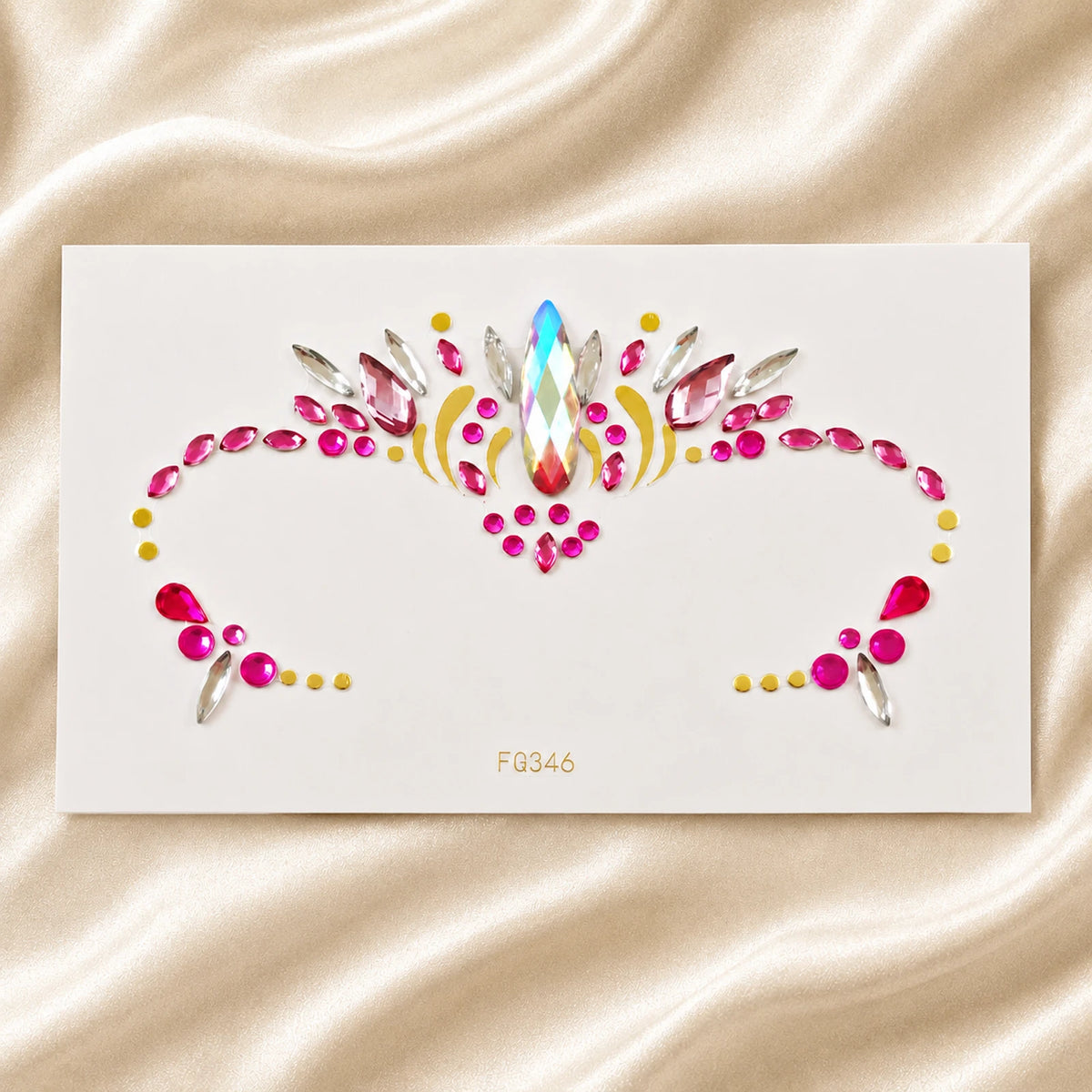 Hot Pink Festival Face Gems Default Title gift-ready presentation