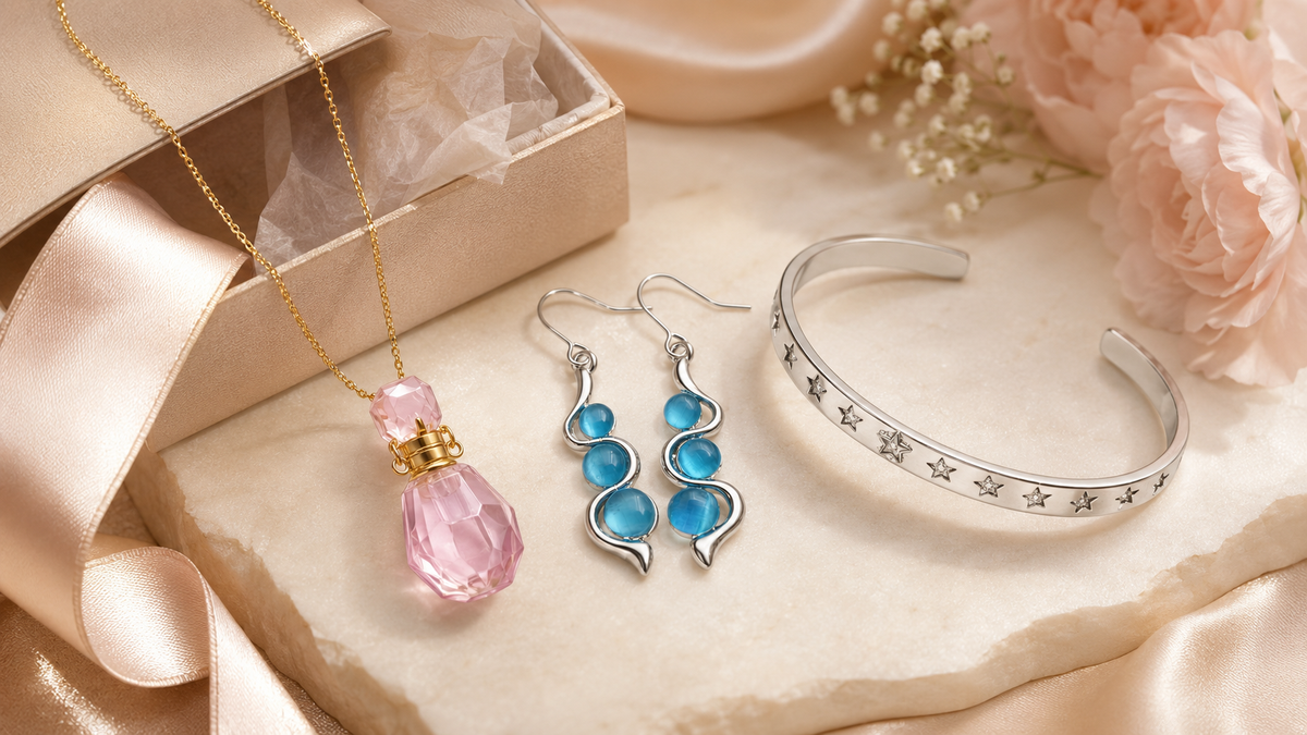 Skyy Gifts jewelry styled as a gift