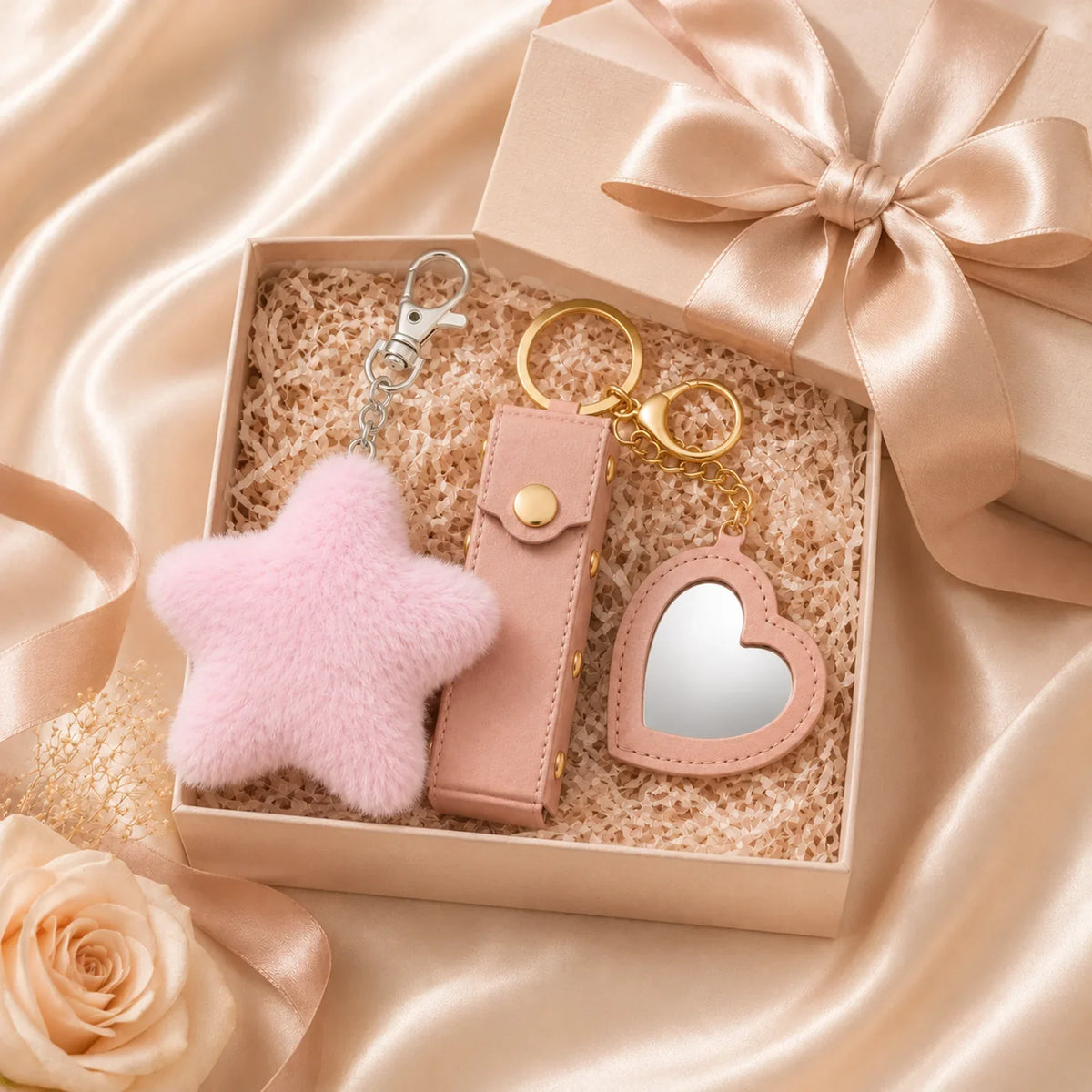 Luxe Little Extras Keychain Gift Set Default Title gift-ready presentation