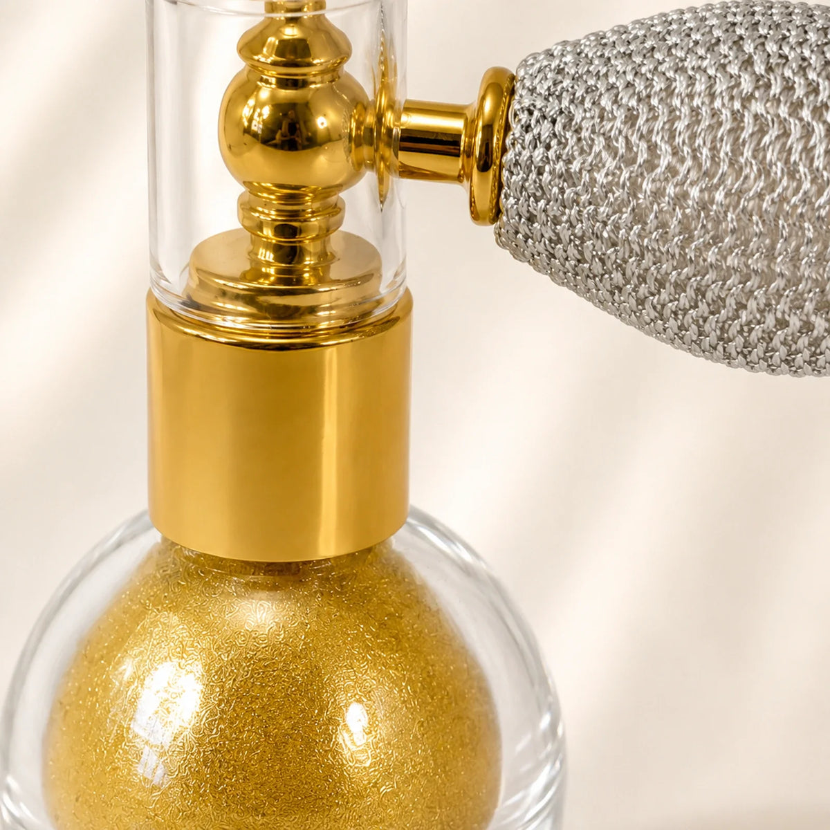 Close-up detail of Luxury Gold Body & Hair Shimmer Powder Default Title