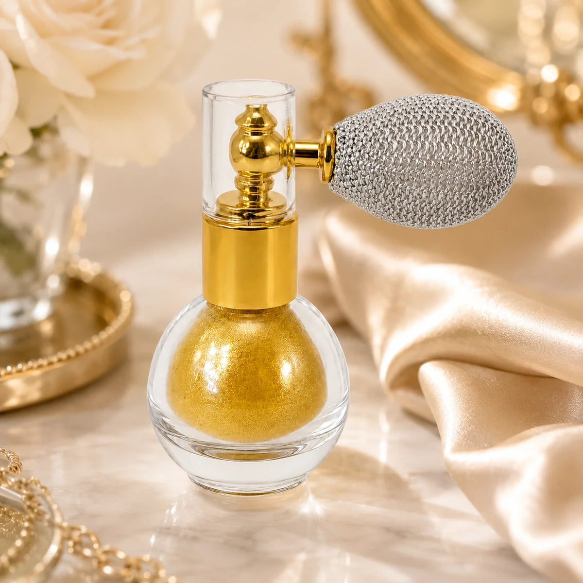 Luxury Gold Body & Hair Shimmer Powder Default Title showing use case