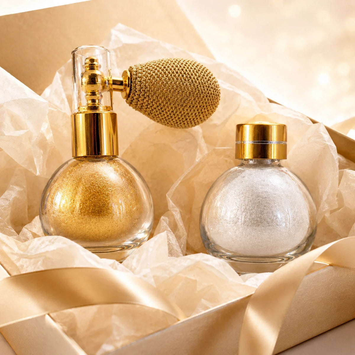 Luxury Gold & Silver Body Shimmer Set Default Title gift-ready presentation