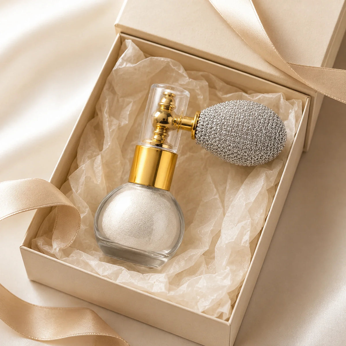 Luxury Pearl White Body & Hair Shimmer Powder Default Title gift-ready presentation