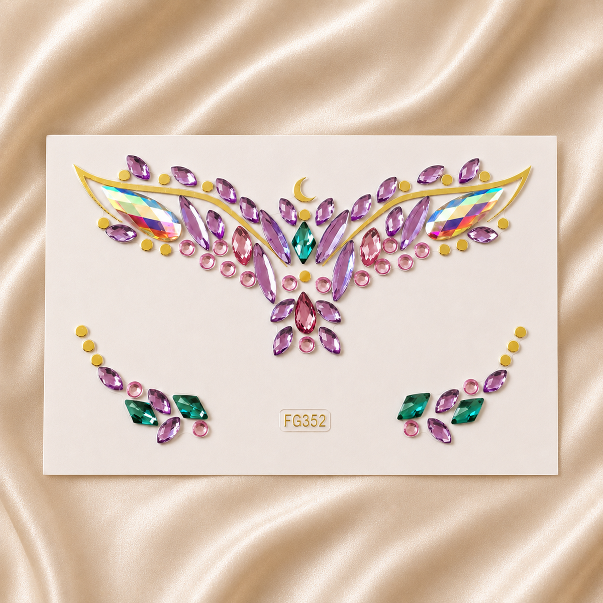 Celestial Moon & Star Self-Adhesive Face Gems hero product image