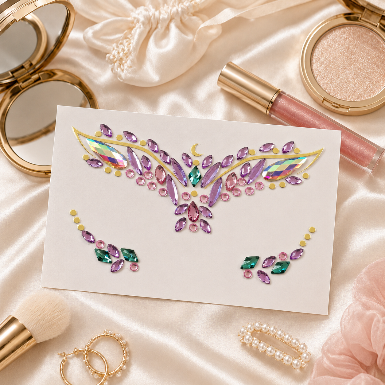 Celestial Festival Face Gems styling inspiration image