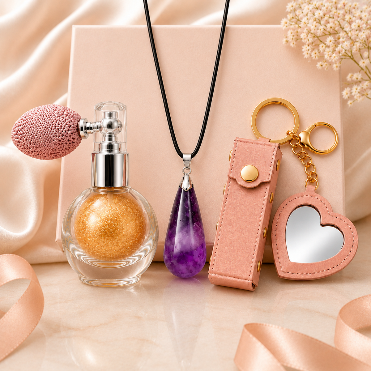 Complete Glow Beauty and Jewelry Gift Set clean product contents