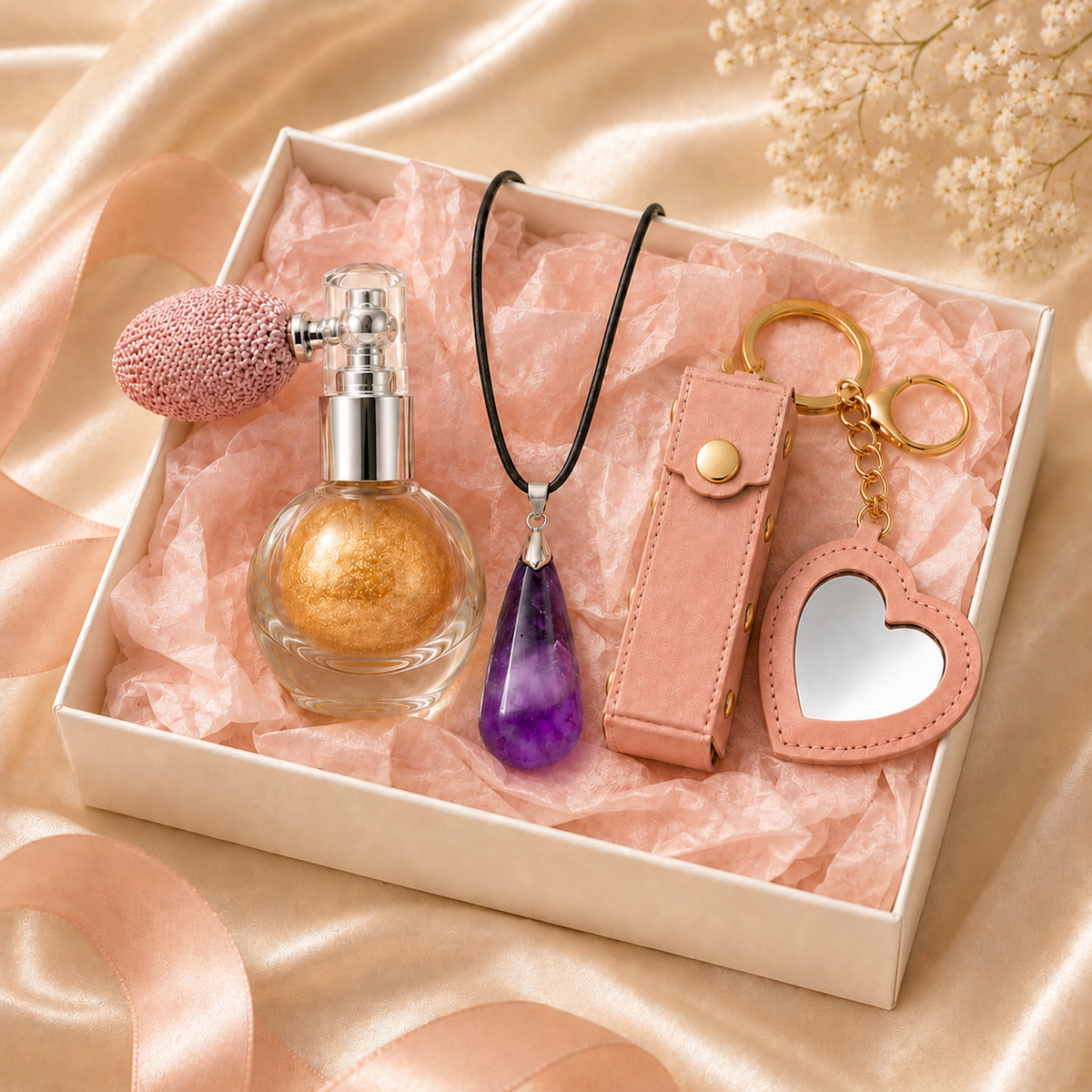 Complete Glow Beauty and Jewelry Gift Set gift-ready lifestyle