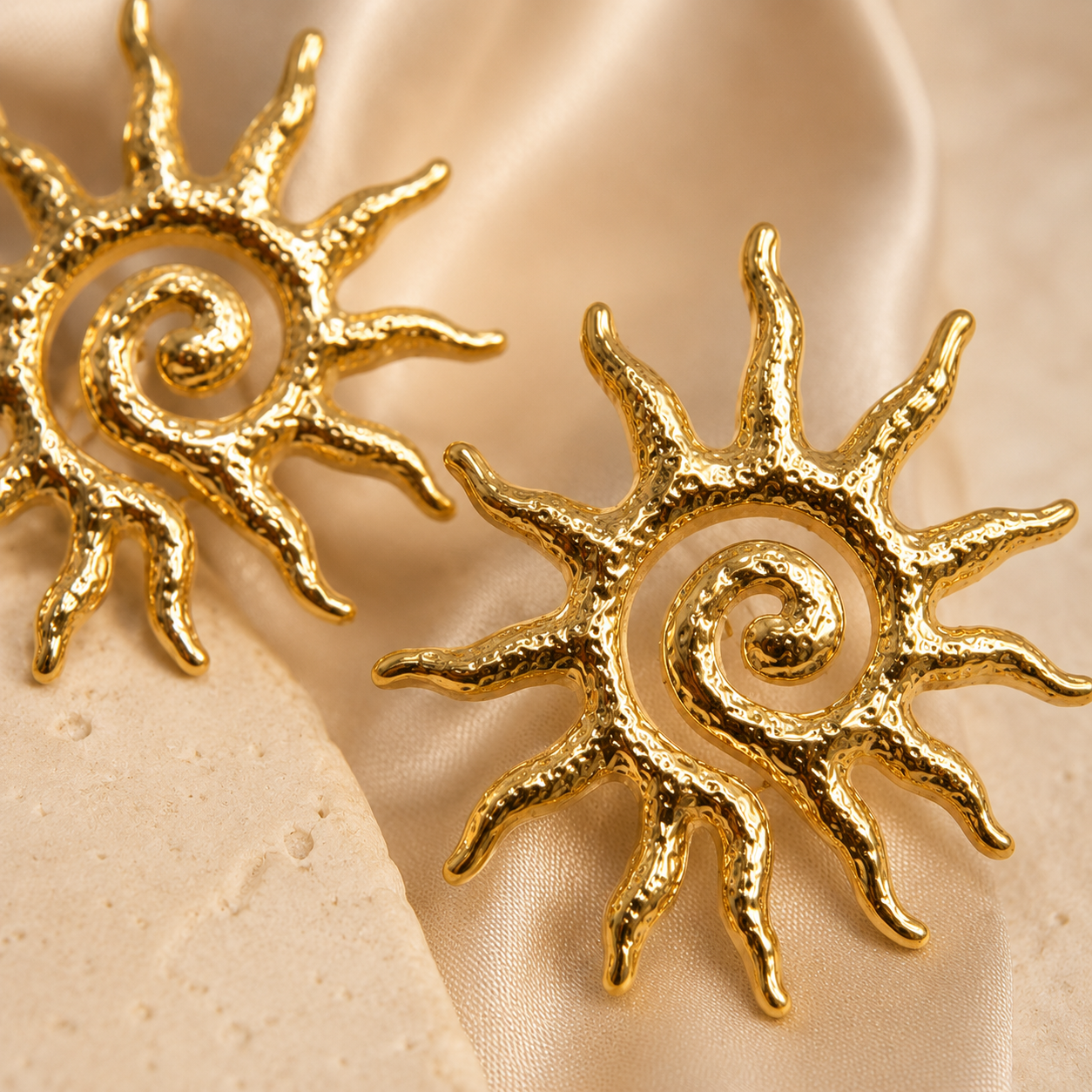 Golden Sun Earrings styling inspiration image