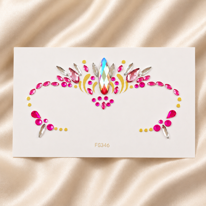 Hot Pink Festival Face Gems product image