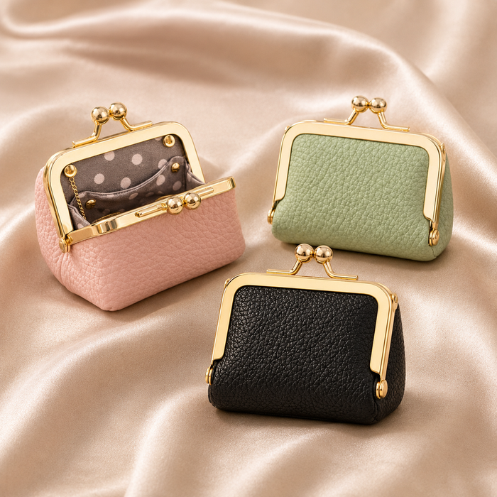 Mini Leather Coin Purse Wallet
