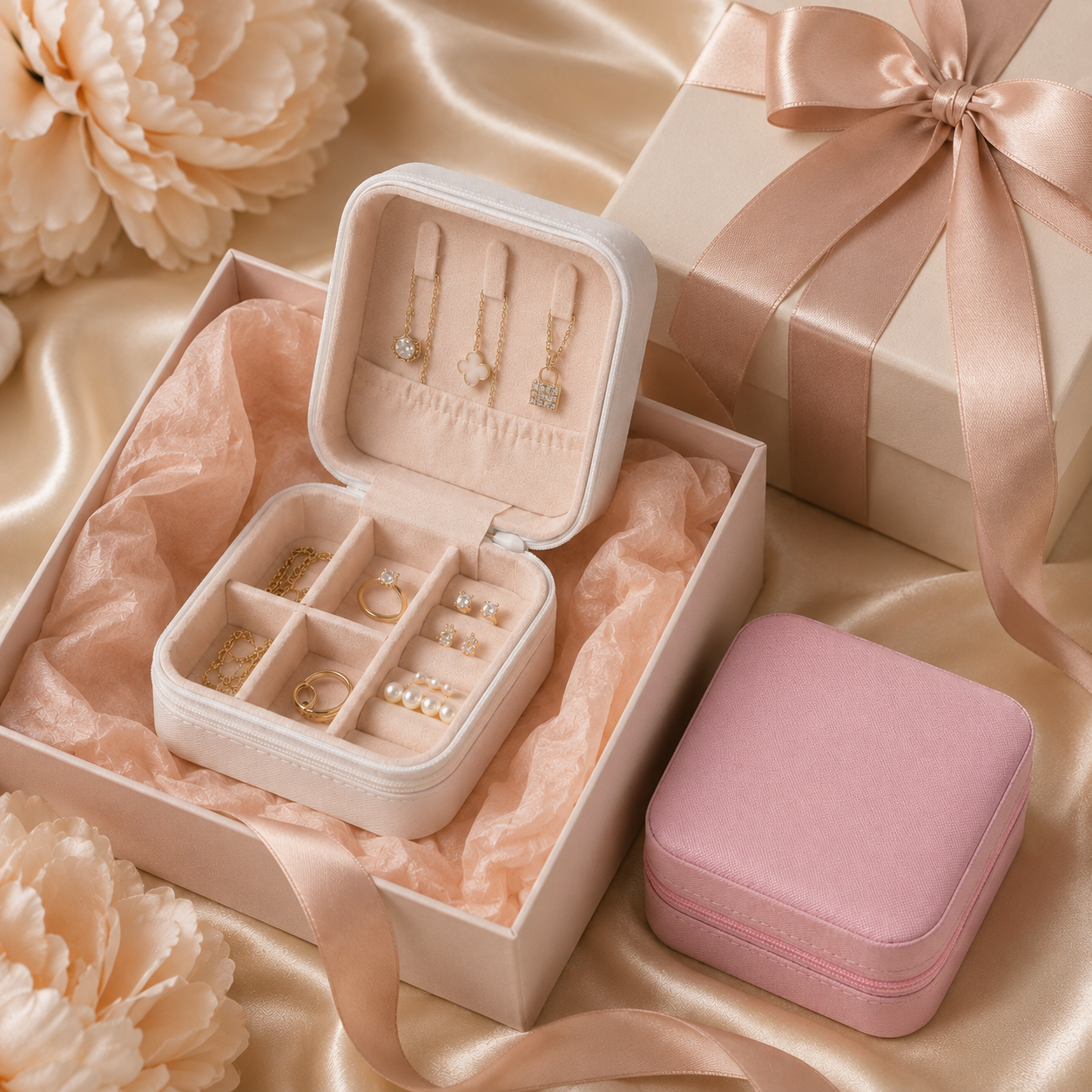 Mini Travel Jewelry Organizer Box gift-ready packaging image