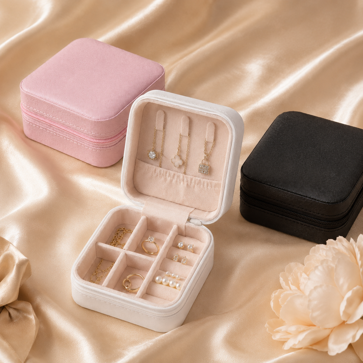 Mini Travel Jewelry Organizer Box product image
