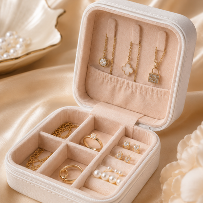 Mini Travel Jewelry Organizer Box styling inspiration image