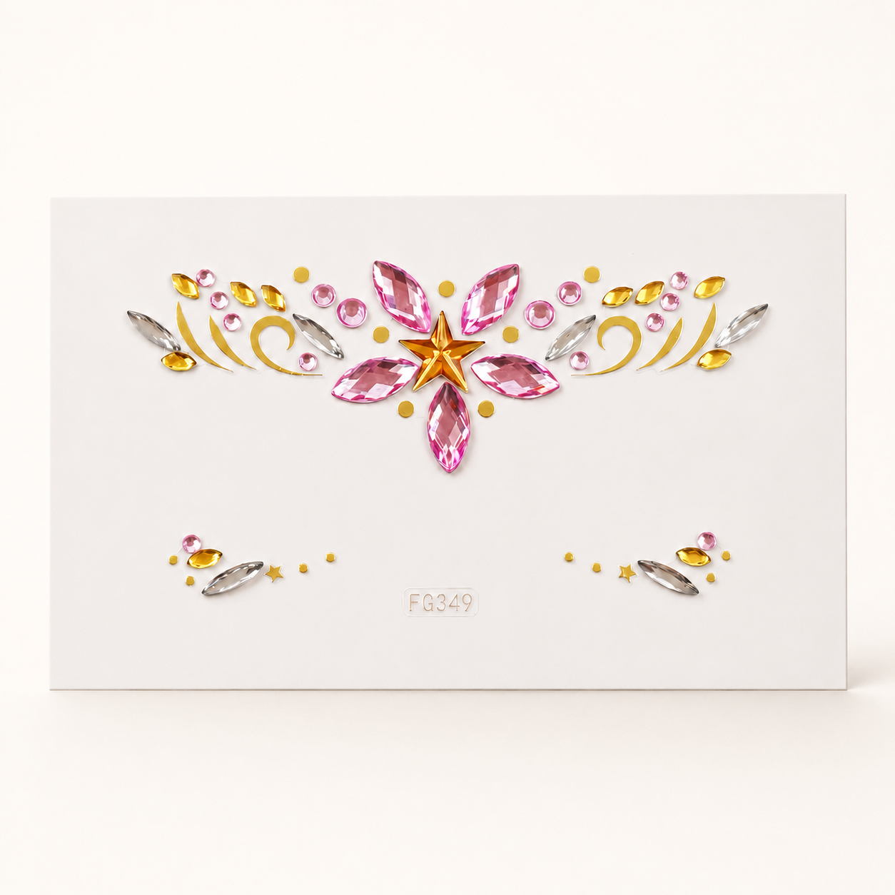 Pink Star Festival Face Gems product image
