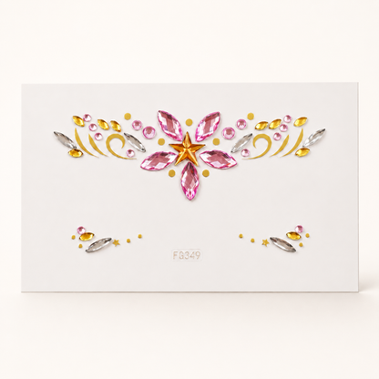 Pink Star Festival Face Gems product image