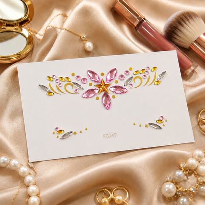Pink Star Festival Face Gems styling inspiration image