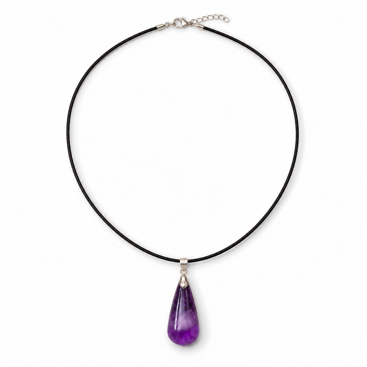 Purple Crystal Pendant Necklace clean product image