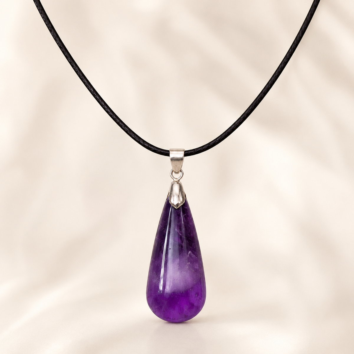 Purple Crystal Pendant Necklace hero product image