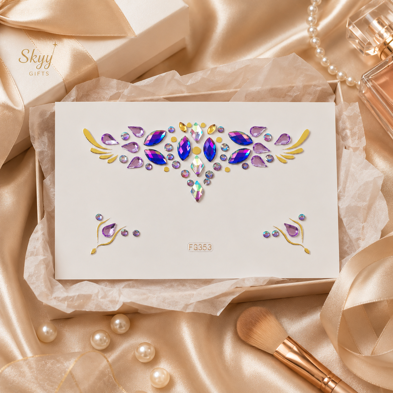 Rainbow Jewel Festival Face Gems gift-ready packaging image