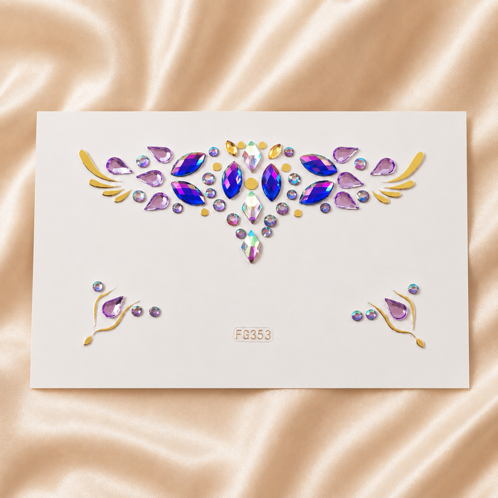 Rainbow Jewel Festival Face Gems