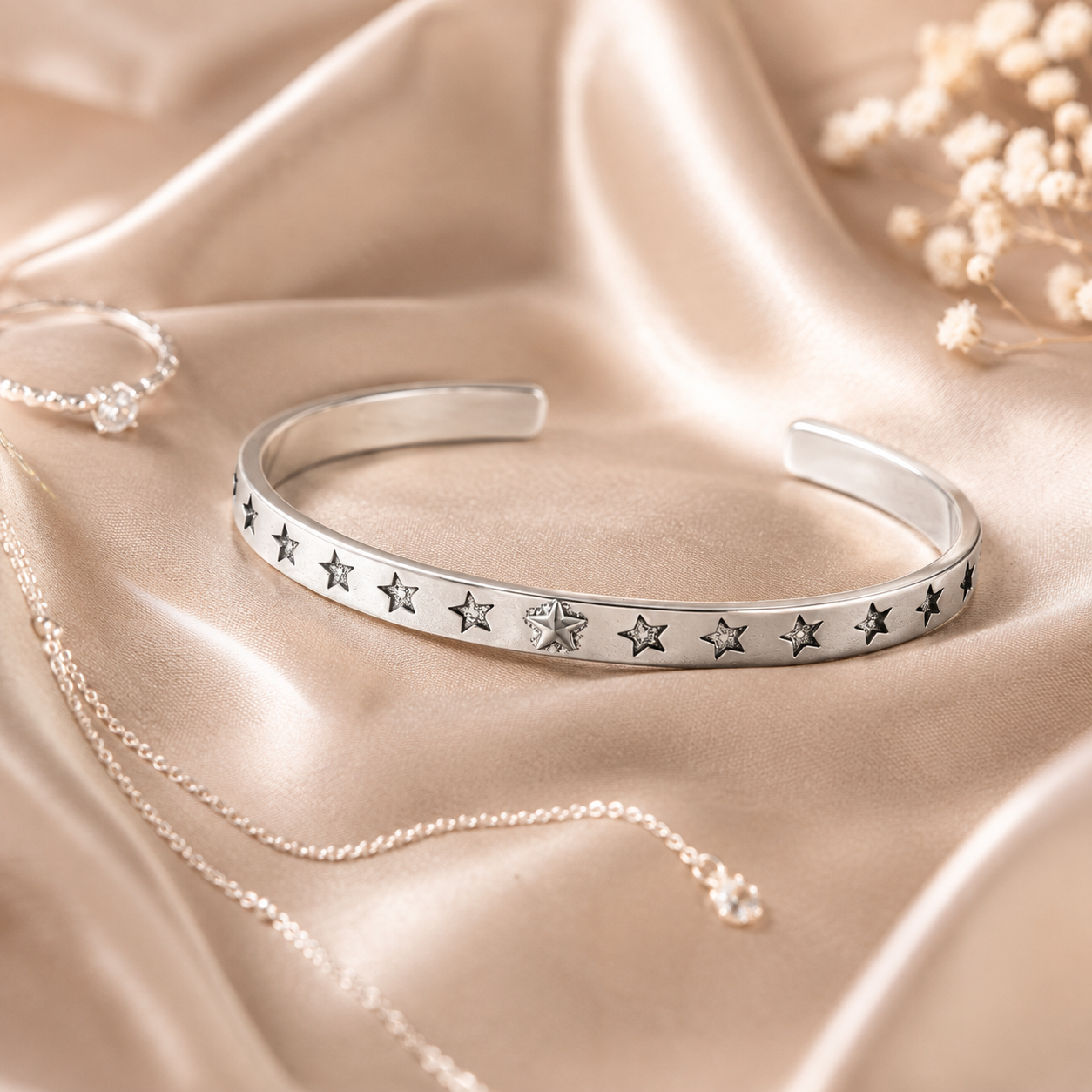 Silver Star Cuff Bracelet styling inspiration image