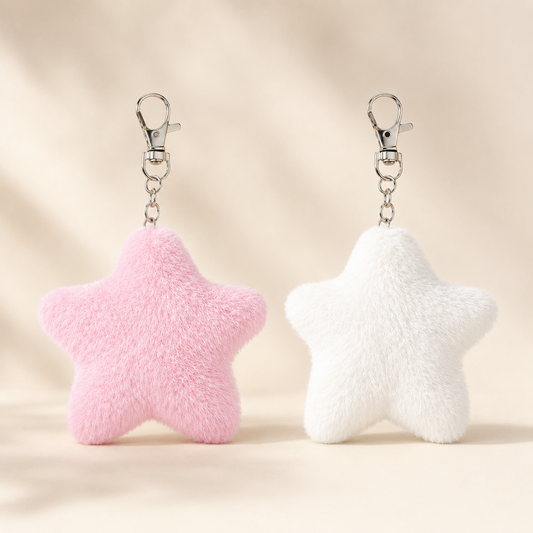 Star Pom Pom Keychain Default Title hero shot