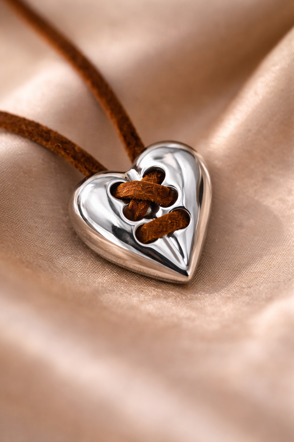 Vintage Silver Heart Necklace