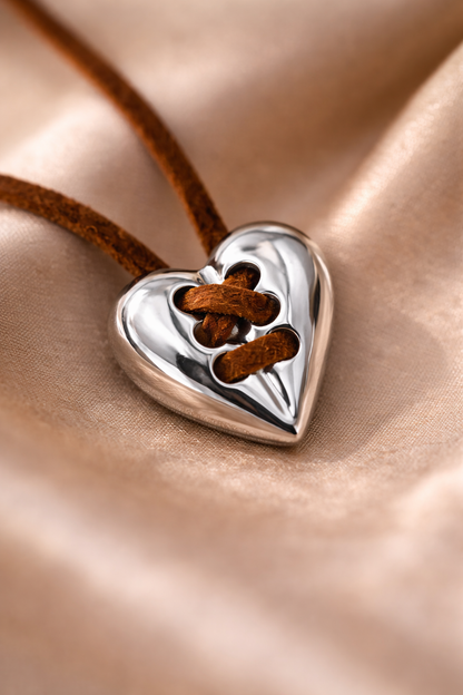 Vintage Silver Heart Necklace