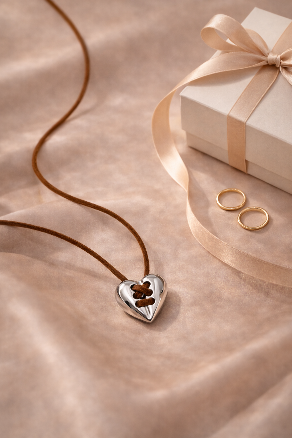 Vintage Silver Heart Necklace