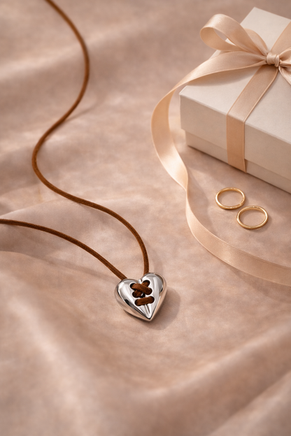 Vintage Silver Heart Necklace