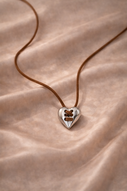 Vintage Silver Heart Necklace