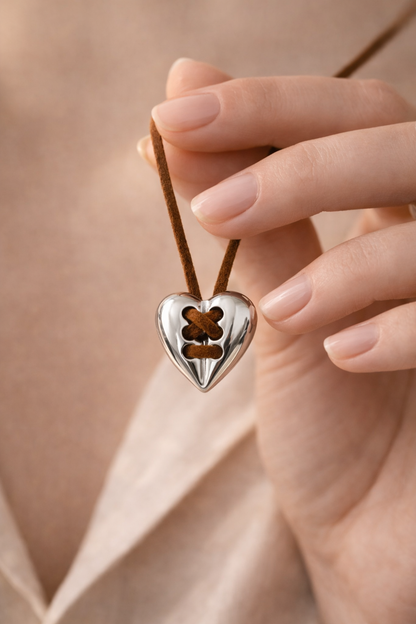 Vintage Silver Heart Necklace