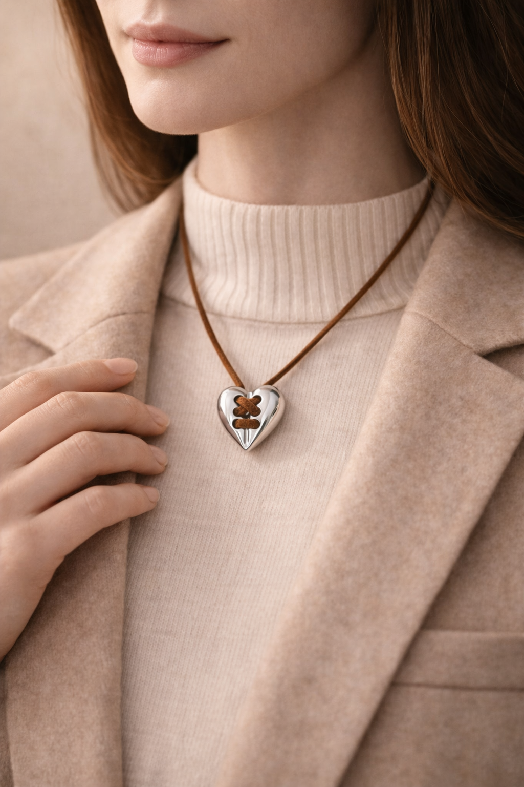 Vintage Silver Heart Necklace